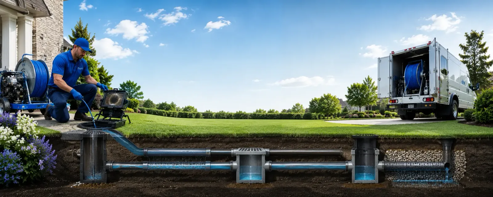 Outdoor drain cleaning information for Calhoun, KY